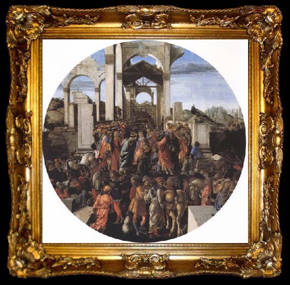 framed  Sandro Botticelli Adoration of the Magi, ta009-2